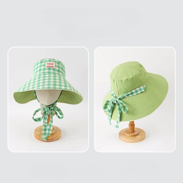 Applique Hat Plaid Boonie