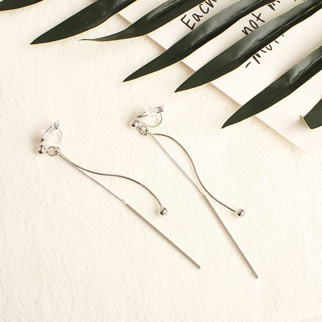 Bead / Bar Clip-On Earring Dangle