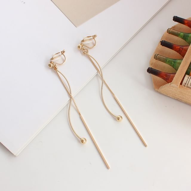 Bead / Bar Clip-On Earring Dangle