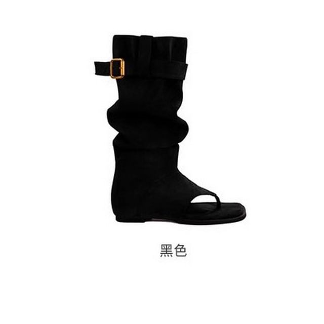 Buckled Thong Sandals