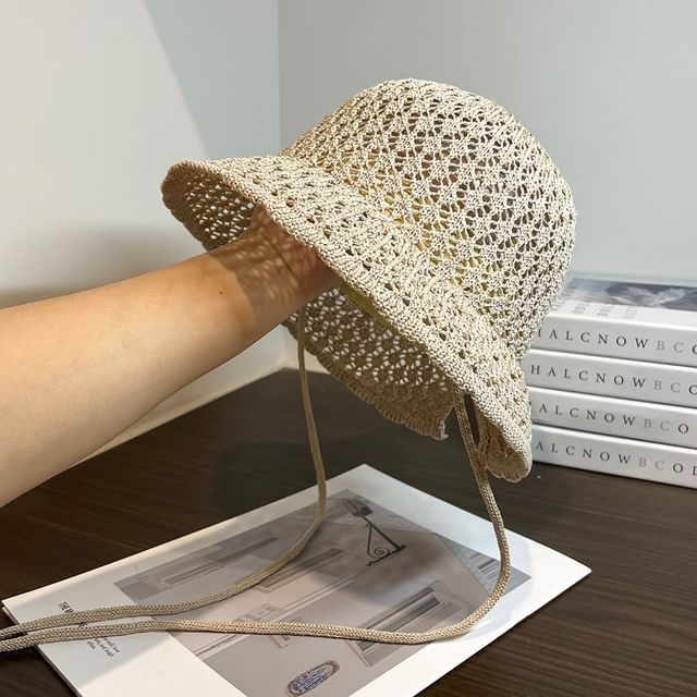 Knit Hat Sun Plain