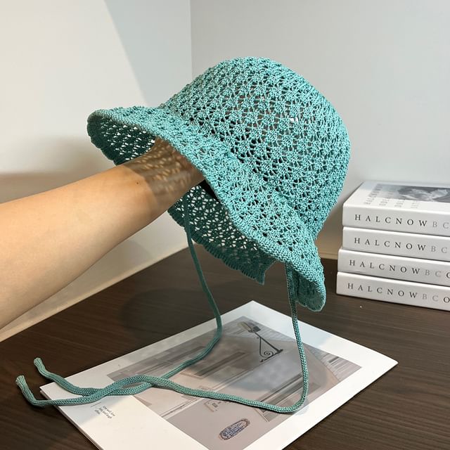 Knit Hat Sun Plain