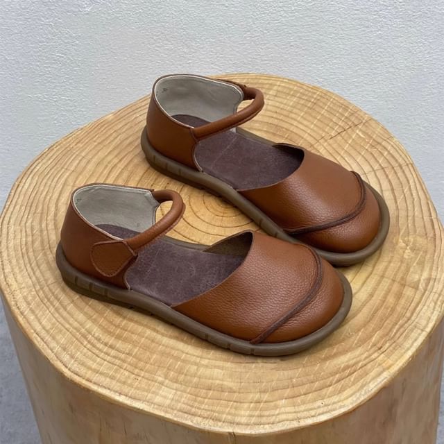 D'Orsay Platform Shoes Leather Faux