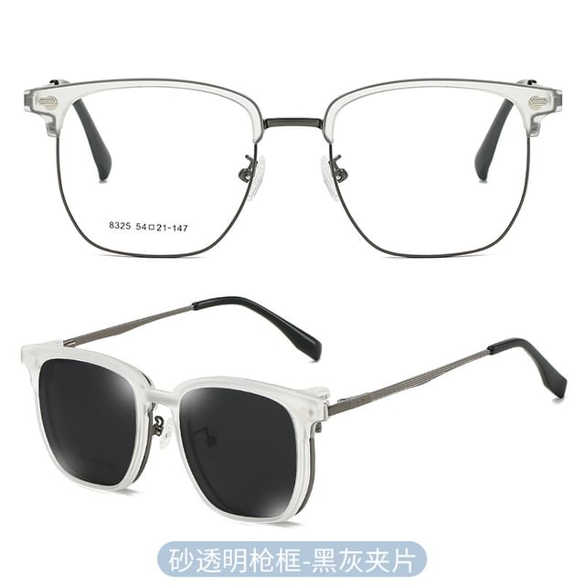 with On Half Frame Designs) Eyeglasses (Various Sunglasses Polarized Clip