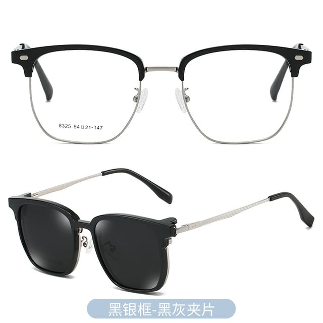 with On Half Frame Designs) Eyeglasses (Various Sunglasses Polarized Clip