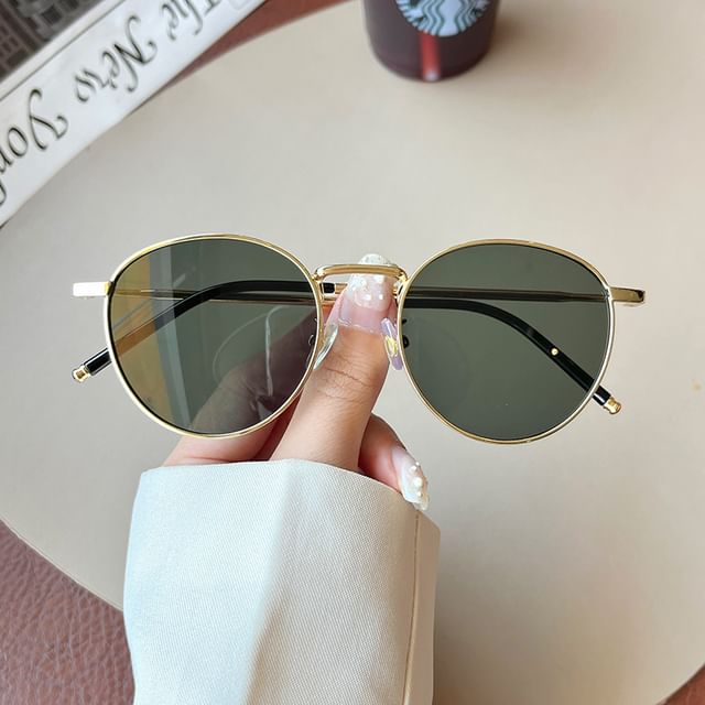 Round Sunglasses Metal Frame