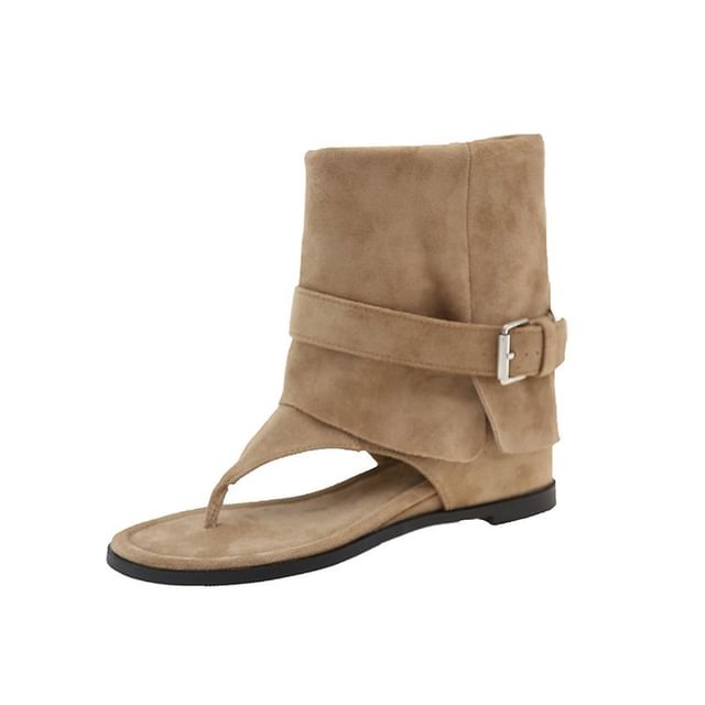 Buckled Boots Flop Flip Short