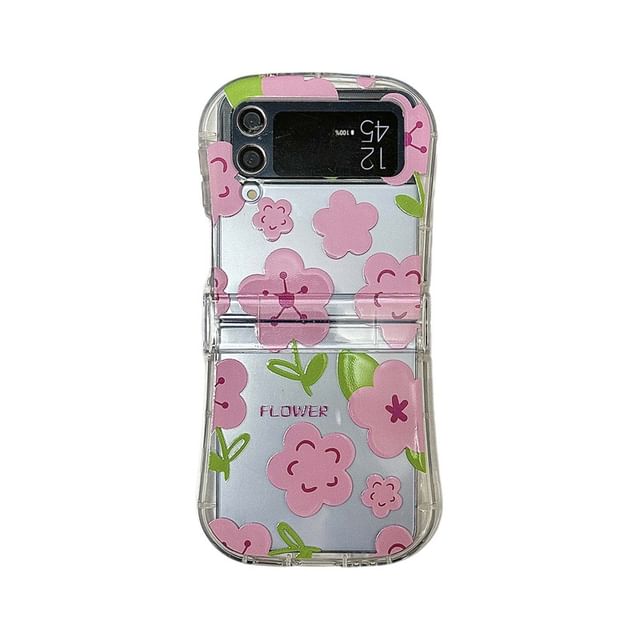 Floral Transparent Phone Case / Strap / Set