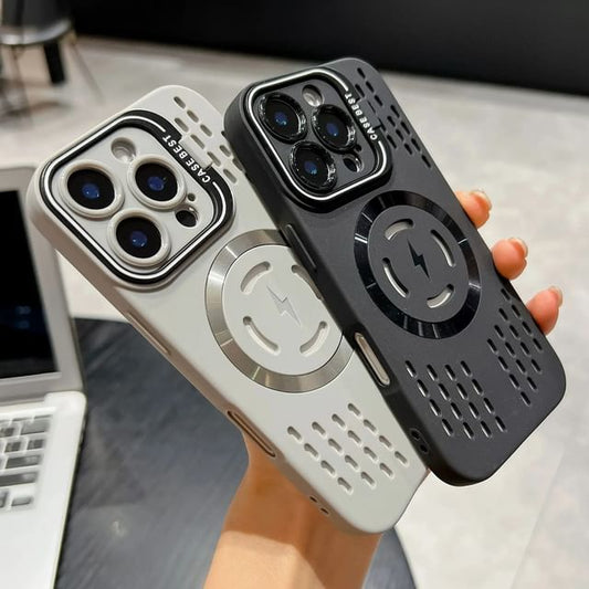 Case Perforated MagSafe) (Compatible Magnetic iPhone with