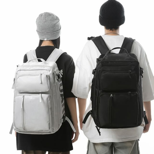 Lettering Backpack Zip