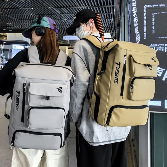 Zip Backpack Lettering