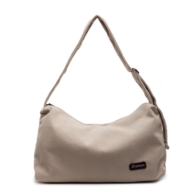 Bag Striped Corduroy Shoulder