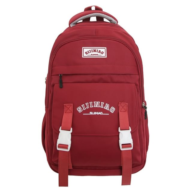 Zip Lettering Backpack