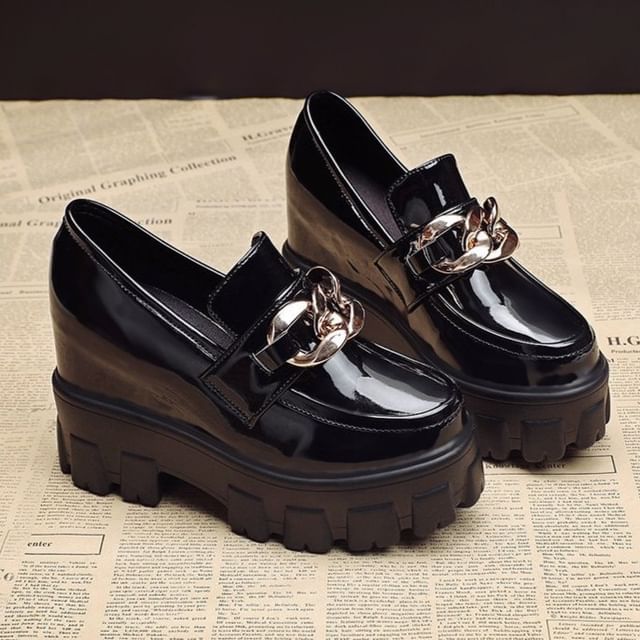 Wedge Hidden Platform Loafers