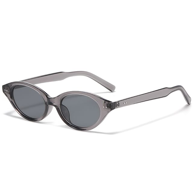 Oval Translucent Sunglasses