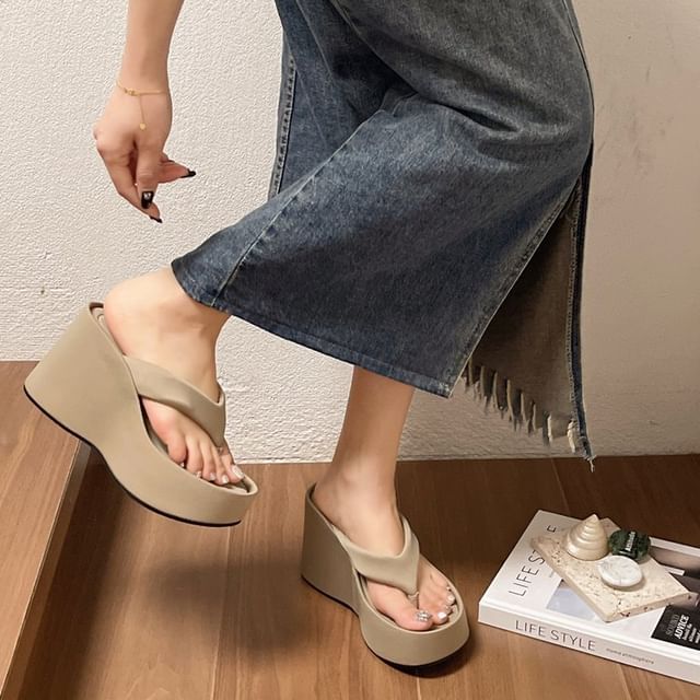 Platform Wedge Flip-Flops