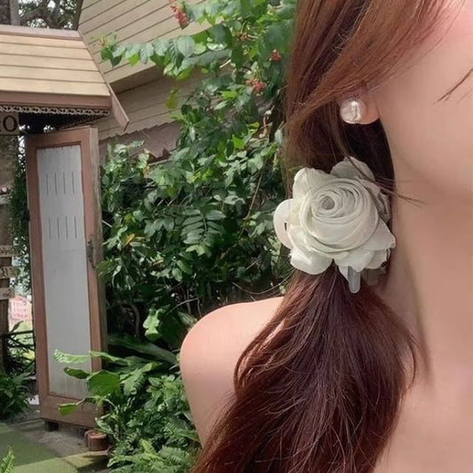 Fabric Claw Hair Flower