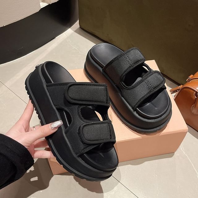 Adhesive Sandals Strap Platform