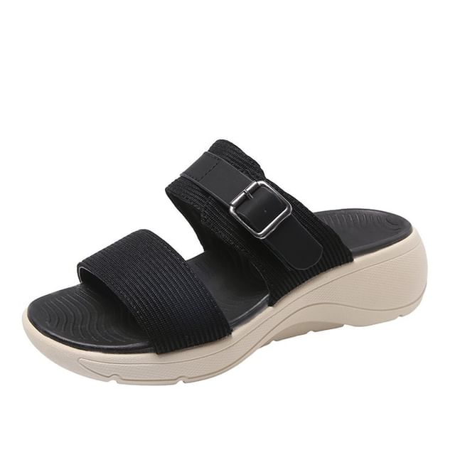 Wedge Heel Slide Sandals