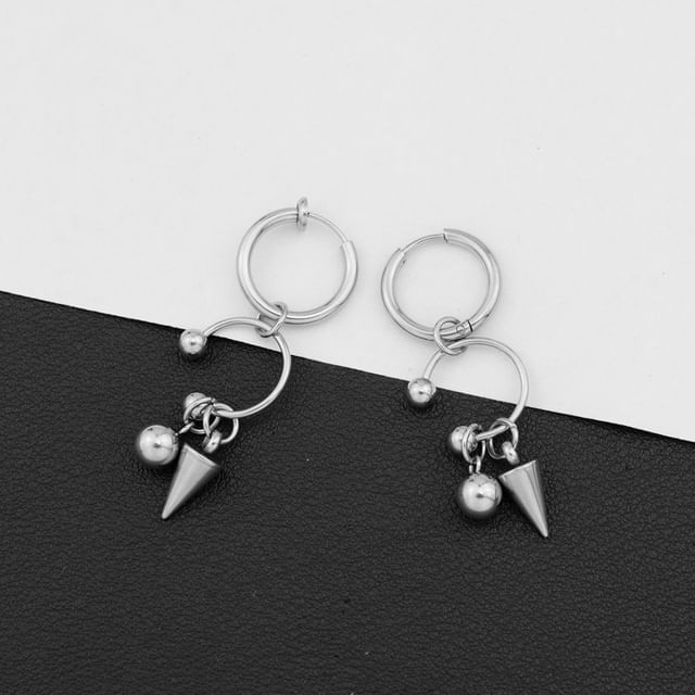 Spiked Hoop Earring Clip On
