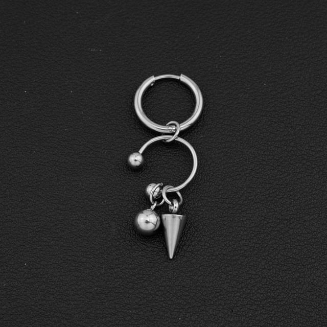 Spiked Hoop Earring Clip On