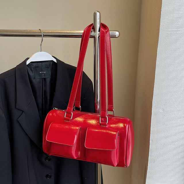 Flap Pocket Shoulder Bag