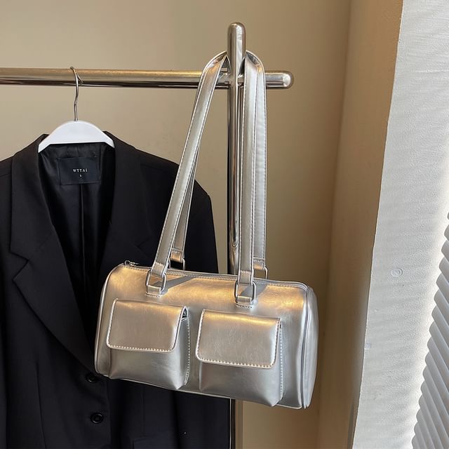 Flap Pocket Shoulder Bag