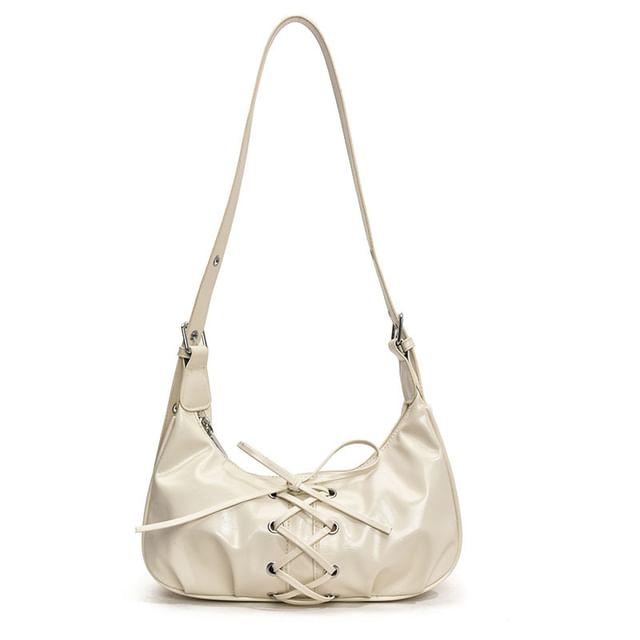 Lace Up Shoulder Bag