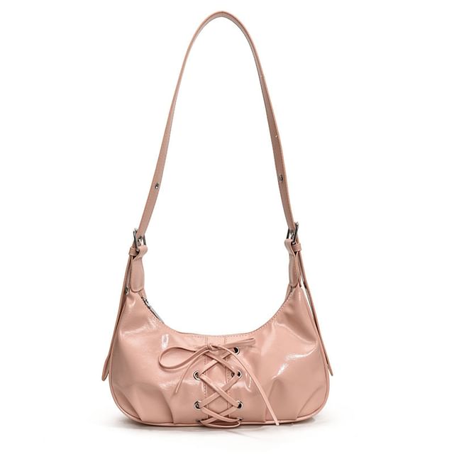 Lace Up Shoulder Bag