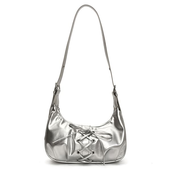 Lace Up Shoulder Bag
