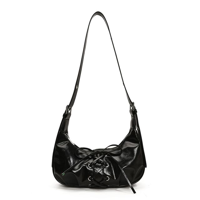 Lace Up Shoulder Bag