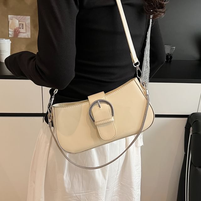Buckled Crossbody Shoulder Bag