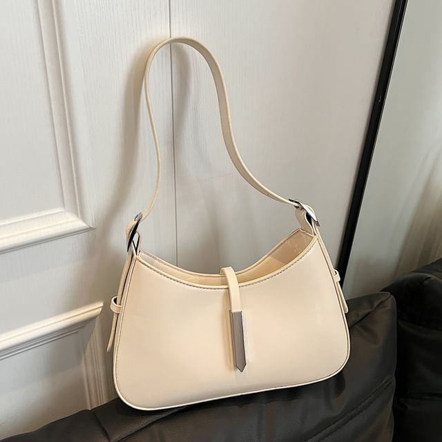 Faux Leather Shoulder Bag
