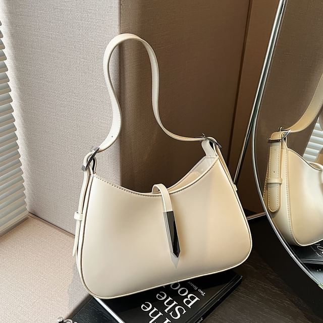 Faux Leather Shoulder Bag