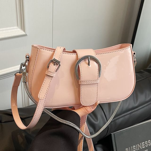 Buckled Crossbody Shoulder Bag