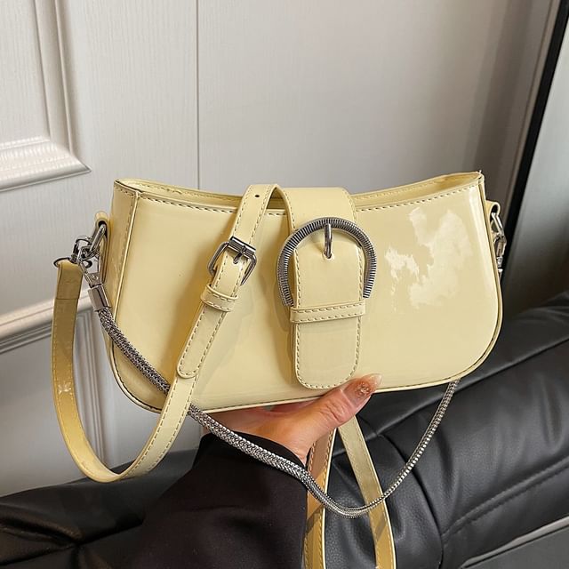 Buckled Crossbody Shoulder Bag