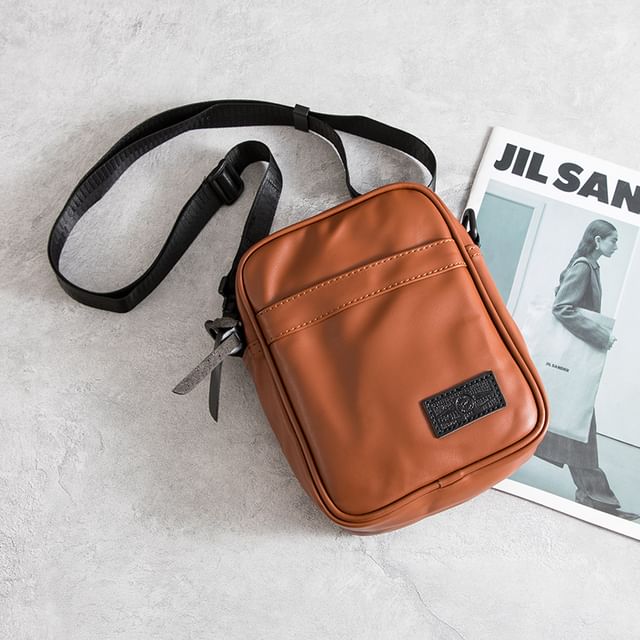 Faux-Leather Mini Shoulder Bag
