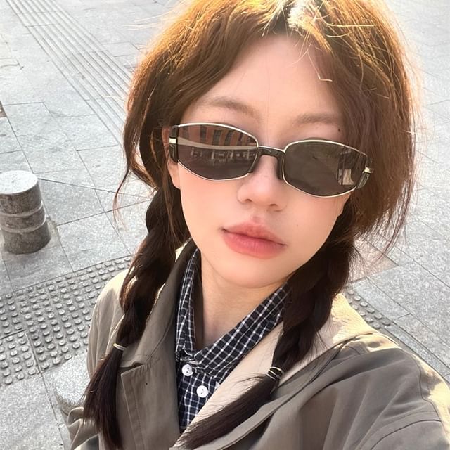 Rectangular Sunglasses Plain