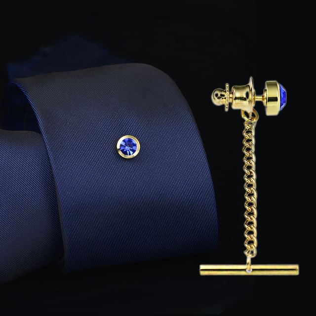 Chain Tie Pin - CZ