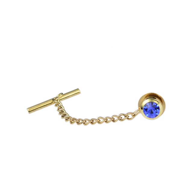 Chain Tie Pin - CZ