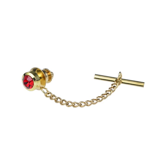 Chain Tie Pin - CZ