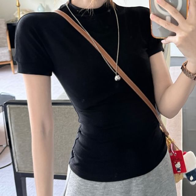 Crew Neck Tee & Elastic Waist Maxi Skirt Set