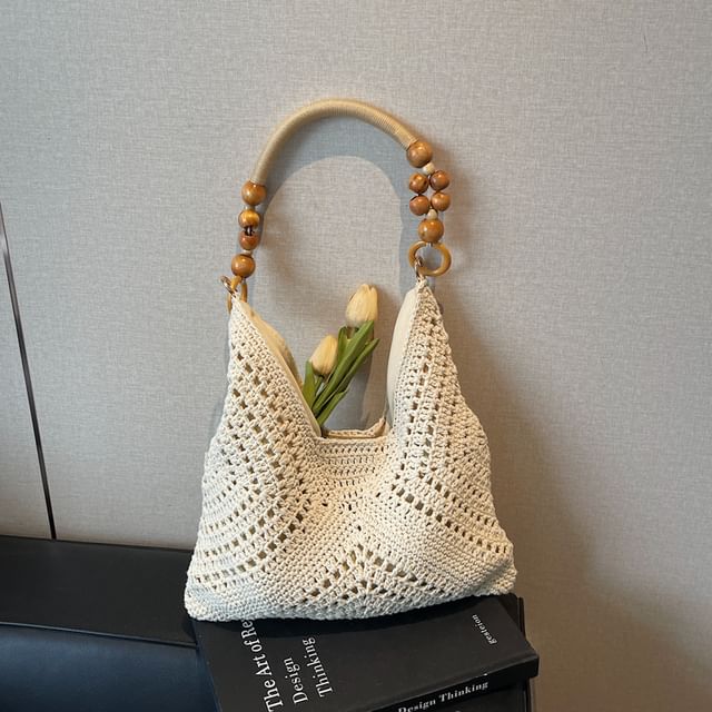 Beaded Crochet Shoulder Bag