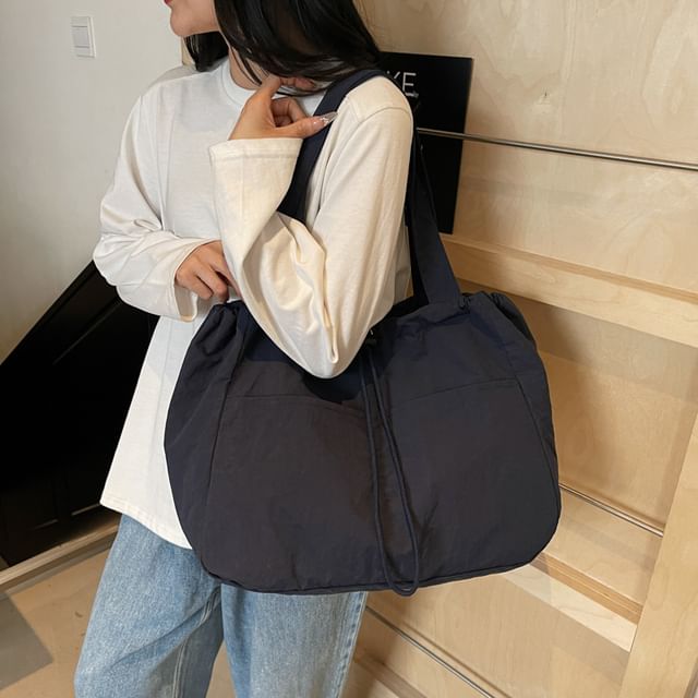 Textile Plain Shoulder Bag