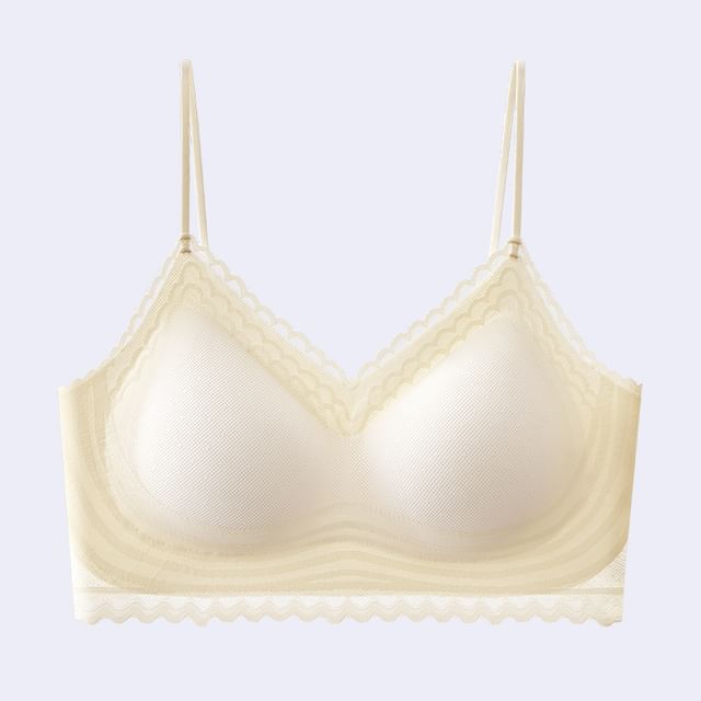 Lace Trim Bra Top