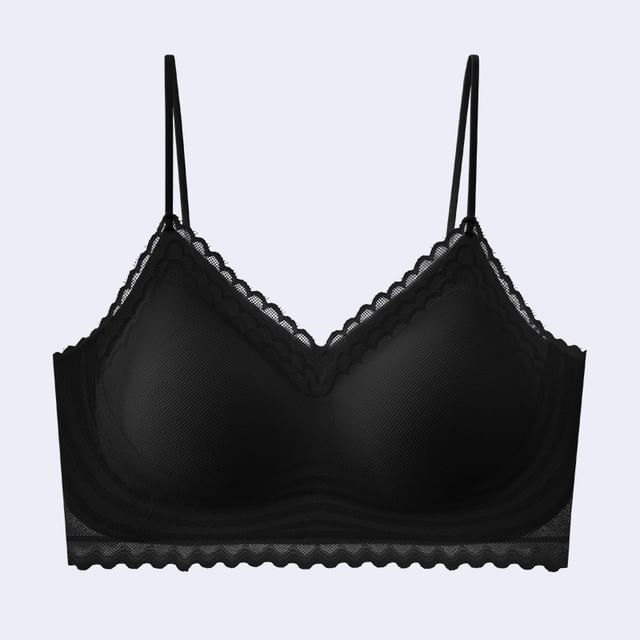 Lace Trim Bra Top