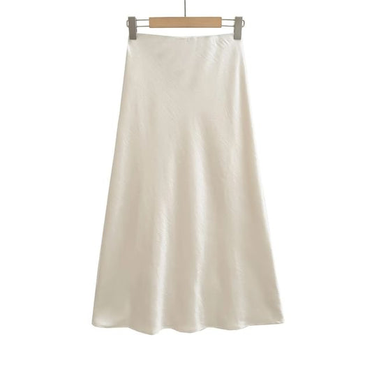 Shimmering Mermaid Maxi Skirt with High Waist