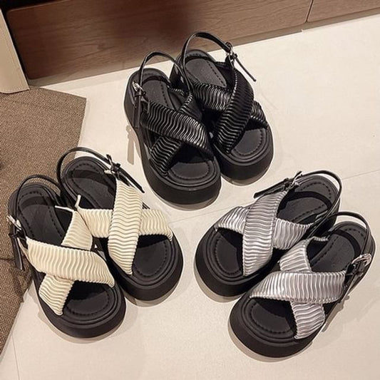Sandals Criss Cross Platform