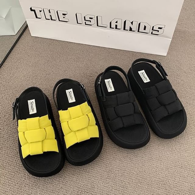 Platform Woven Sandals