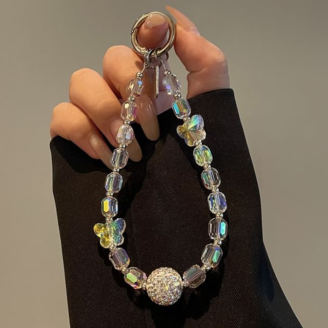 Beaded Butterfly Lanyard Phone